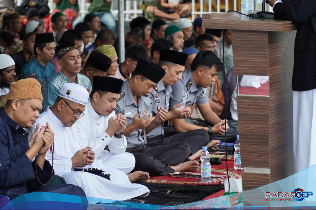 Ratusan Warga Binaan Rutan Kelas 1 Medan Laksanakan Sholat Idul Fitri Berjamaah